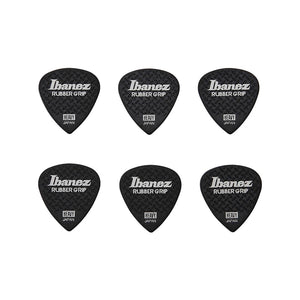 Ibanez PPA16HRG-BK 1.0mm Grip Wizard Series Rubber Grip, Black, 6pcs