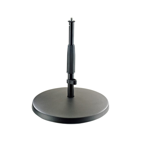 K&M Table Mic Stand 3/8 Inch, Black (B-Stock)