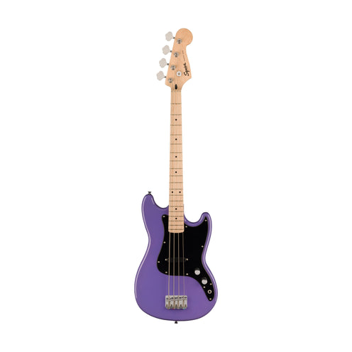 Squier Limited Edition Sonic Bronco Bass Guitar w/Black Pickguard, Maple FB, Ultraviolet