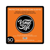 Vinyl Styl 12inch Open Top Protective Outer Record Sleeve, 50 Count, Clear