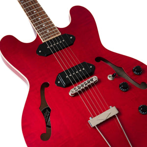 Heritage Standard H-530 Hollow Electric Guitar with Case, Trans Cherry