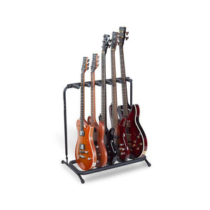 Warwick RockStand Multiple 5 Electric/Bass Guitar Rack Stand, Black