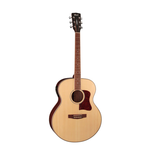 Cort CJ-MEDX-NAT-W Acoustic Guitar w/Bag, Natural Glossy