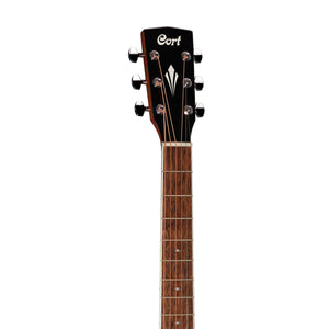 Cort GA-QF-TBB-W Maple Top Acoustic Guitar w/Bag, Trans Black Burst