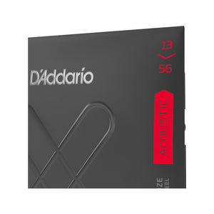 D'Addario XTABR1356 XT 80/20 Acoustic Guitar Strings, Medium, 13-56