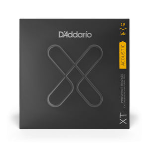 D'Addario XTAPB1256 XT Phosphor Bronze Acoustic Guitar Strings, Light/Medium Bottom, 12-56