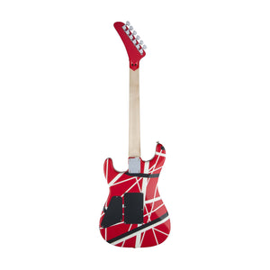 EVH Striped Series 5150 Electric Guitar, Maple FB, Red Black White Stripes