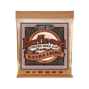 Ernie Ball Earthwood Extra Light Phosphor Bronze Acoustic Guitar Strings, 10-50