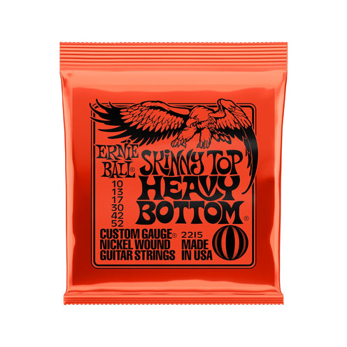 Ernie Ball Skinny Top Heavy Bottom Slinky Nickel Wound Electric Guitar Strings, 10-52