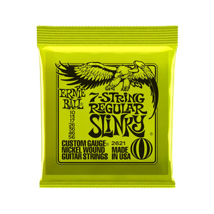 Ernie Ball Regular Slinky 7-String Nickel Wound Electric Guitar Strings, 10-56