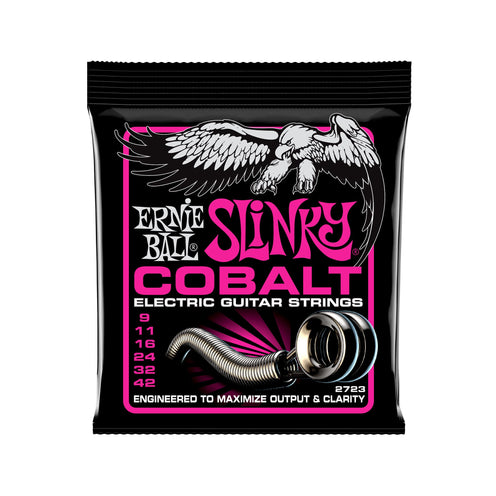 Ernie Ball Super Slinky Cobalt Electric Guitar Strings, 9-42