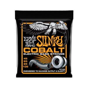 Ernie Ball Hybrid Slinky Cobalt Electric Bass Strings, 45-105