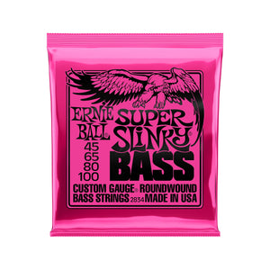 Ernie Ball Super Slinky Nickel Wound Electric Bass Strings, 45-100