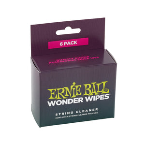 Ernie Ball Wonder Wipes String Cleaner, 6 Pack