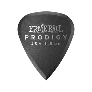 Ernie Ball Standard Prodigy 1.5mm Guitar Picks, Black, 6-Pack