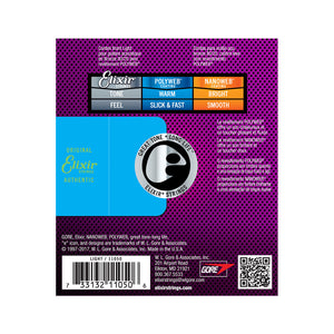 Elixir 11050 Polyweb 80/20 Bronze Acoustic Guitar Strings, Light, 12-53