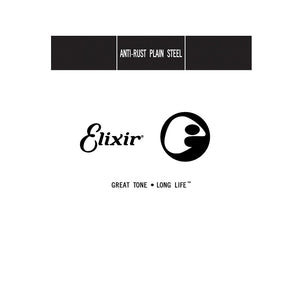 Elixir 13012 Anti-Rust Plain Steel Single String, .012