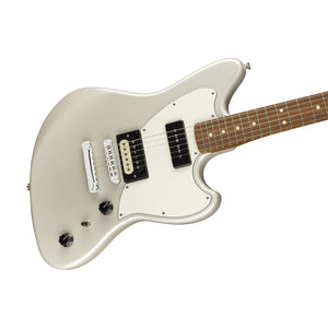 Fender Alternate Reality Powercaster Electric Guitar Pau Ferro FB, White Opal