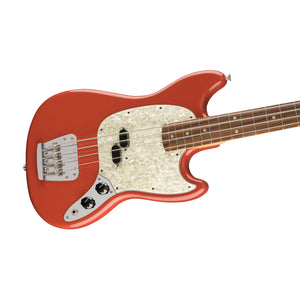 Fender Vintera 60s Mustang Bass Guitar, Pau Ferro FB, Fiesta Red