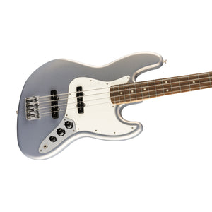 Fender Player Jazz Bass Guitar, Pau Ferro FB, Silver