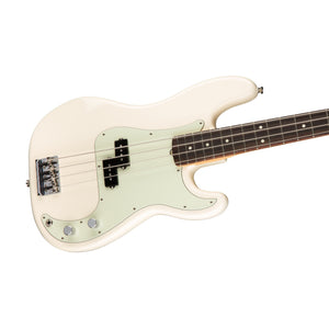 Fender American Professional Precision Bass Guitar, RW FB, Olympic White