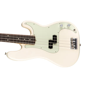 Fender American Professional Precision Bass Guitar, RW FB, Olympic White