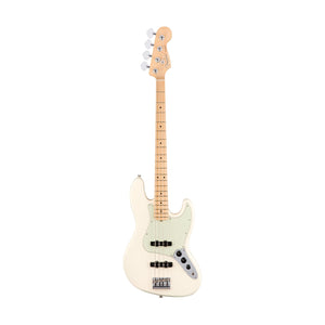 Fender American Professional Jazz Bass Guitar, Maple FB, Olympic White