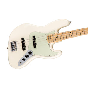 Fender American Professional Jazz Bass Guitar, Maple FB, Olympic White