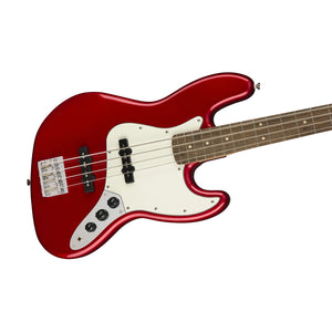 Squier Contemporary Jazz Bass Guitar, Laurel FB, Metallic Red