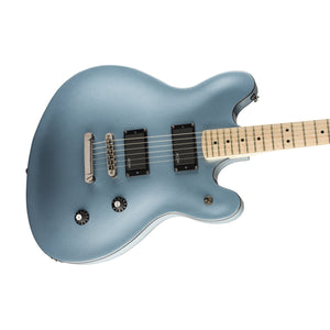 Squier Contemporary Starcaster Electric Guitar, Maple FB, Ice Blue Metallic