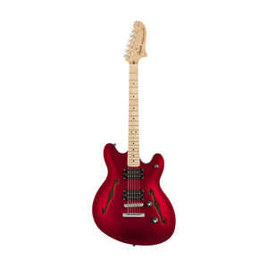 Squier Affinity Series Starcaster Electric Guitar, Maple FB, Candy Apple Red