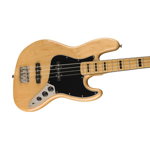 Squier Classic Vibe 70s Jazz Bass Guitar, Maple FB, Natural