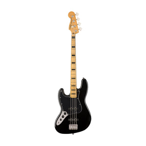 Squier Classic Vibe 70s Jazz Bass Left-Handed Guitar, Maple FB, Black