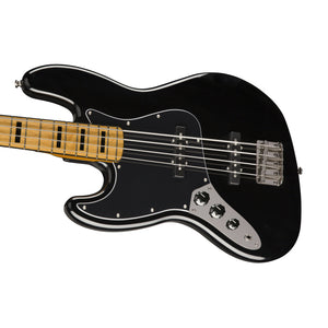 Squier Classic Vibe 70s Jazz Bass Left-Handed Guitar, Maple FB, Black