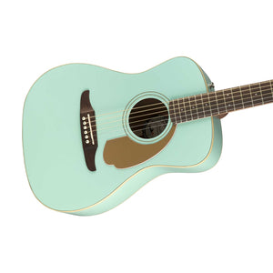 Fender California Malibu Player Small-Bodied Acoustic Guitar, Aqua Splash