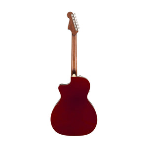 Fender California Newporter Player Medium-Sized Acoustic Guitar, Candy Apple Red