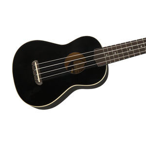 Fender Venice Soprano Ukulele, Walnut FB, Black