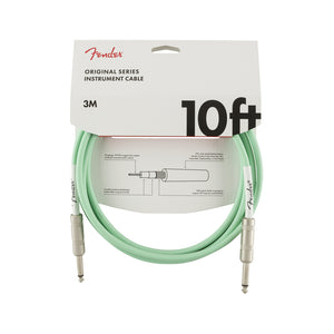 Fender Original Series Instrument Cable, 10ft, Surf Green