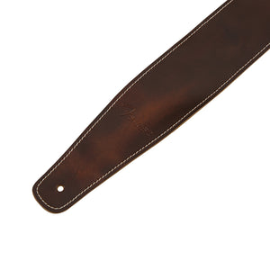 Fender Broken-in Leather Guitar Strap, Brown, 2.5inch