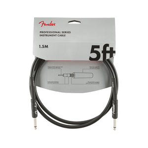 Fender Professional Series Instrument Cable, 5ft, Black