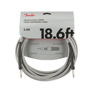 Fender Professional Series Instrument Cable, 18.6ft, White Tweed