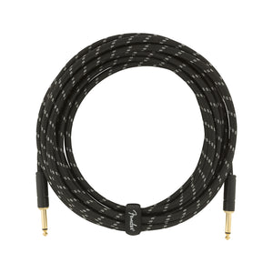 Fender Deluxe Series Instrument Cable, 18.6ft, Black Tweed