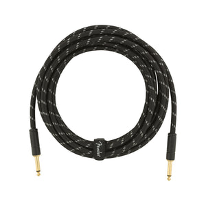 Fender Deluxe Series Instrument Cable. 15ft, Black Tweed