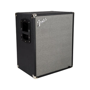 Fender Rumble 210 2x10 Bass Guitar Cabinet V3, Black/Sliver