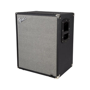 Fender Rumble 210 2x10 Bass Guitar Cabinet V3, Black/Sliver