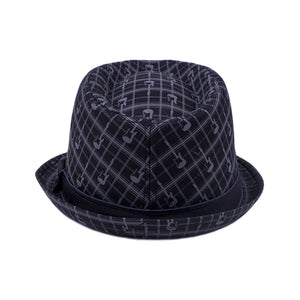 Fender Axe Plaid Fedora, Black, Small/Medium