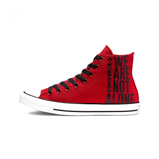 Red black sale and white converse