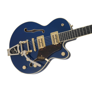 Gretsch G6659TG Players Edition Broadkaster Jr Centre Block Single-Cut Guitar w/String-Thru Bigsby, Azure Metallic