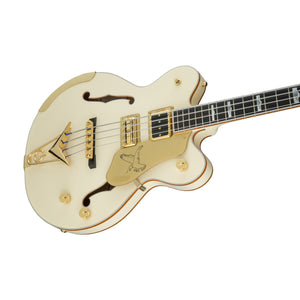 Gretsch G6136B-TP-AWT Petersson Signature Falcon 4-String Bass, Aged White Lacquer