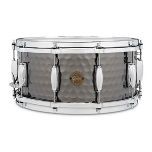 Gretsch S1-6514WH-BSH 6.5x14inch Hammered Black Steel Snare Drum